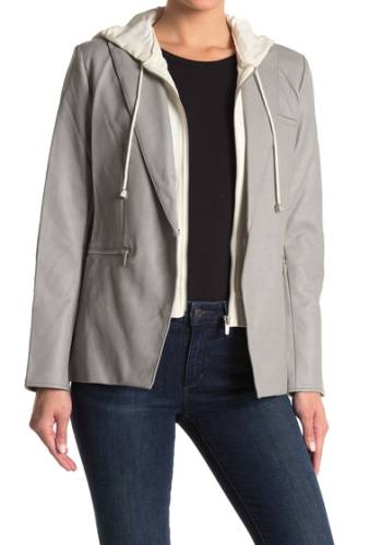 Imbracaminte femei love token owen faux leather jacket grey