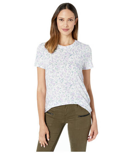 Imbracaminte femei lucky brand all over floral tee lavender print