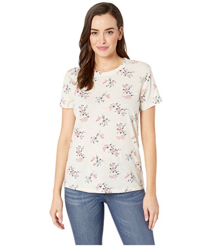 Imbracaminte femei lucky brand all over floral tee white multi