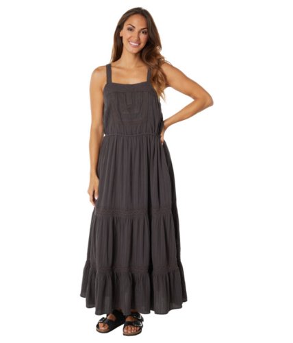 Imbracaminte femei lucky brand lace tiered maxi dress washed black