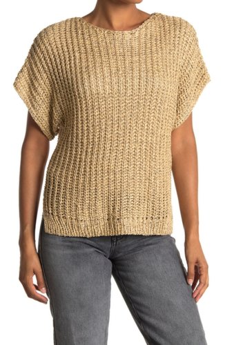 Imbracaminte femei lush short sleeve sweater gold