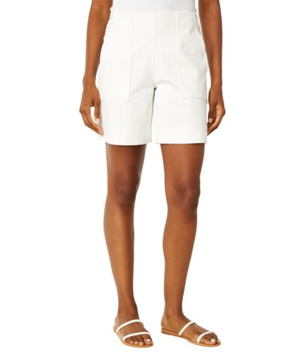 Imbracaminte femei lysse lightweight repreve denim bermuda shorts off-white
