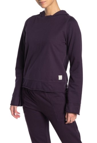Imbracaminte femei maaji glimpse mulberry raw edge sweatshirt hoodie dk purple