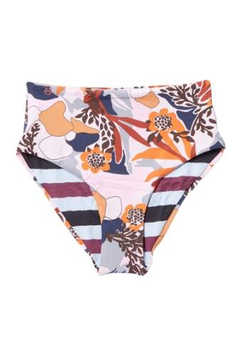 Imbracaminte femei maaji loops hoops high waist reversible bikini bottom multicolor