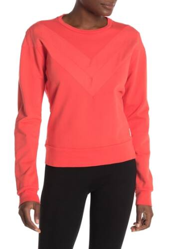 Imbracaminte femei maaji pristine chevron design sweatshirt md orange