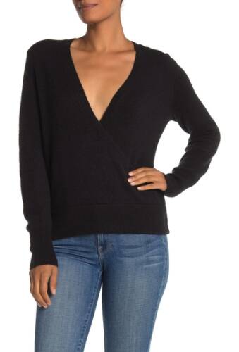 Imbracaminte femei madewell faux wrap pullover sweater regular plus size true black