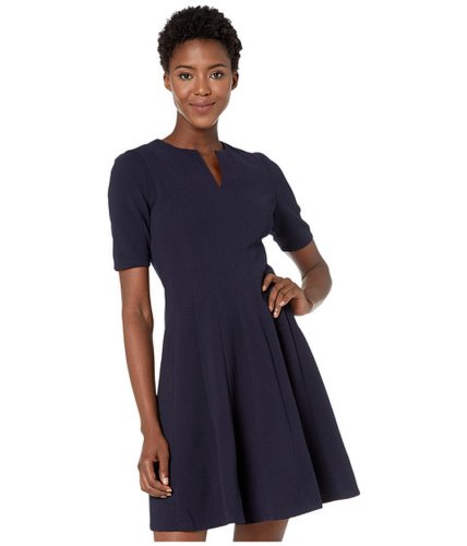 Imbracaminte femei maggy london metro knit fit and flare dress navy