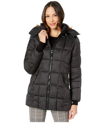 Imbracaminte femei marc new york by andrew marc box quilted shine puffer jacket black