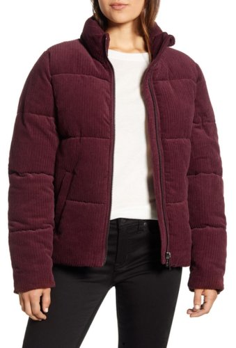 Imbracaminte femei marc new york by andrew marc corduroy super puffer jacket burgundy