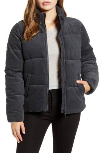 Imbracaminte femei marc new york by andrew marc corduroy super puffer jacket charcoal