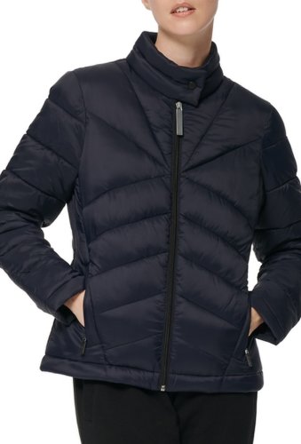Imbracaminte femei marc new york by andrew marc packable zip up puffer jacket black