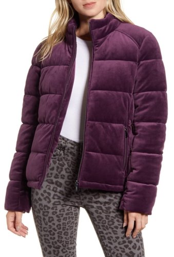 Imbracaminte femei marc new york by andrew marc velvet puffer jacket spcd plum
