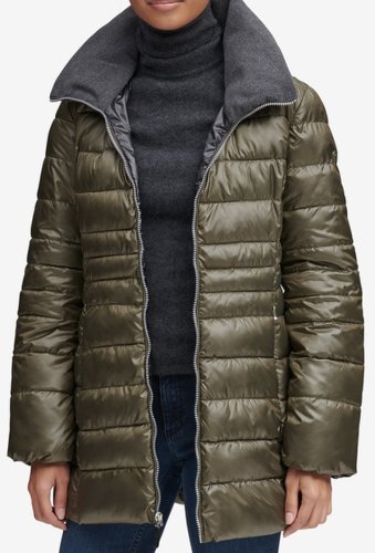 Imbracaminte femei marc new york by andrew marc windsor quilted puff parka olive