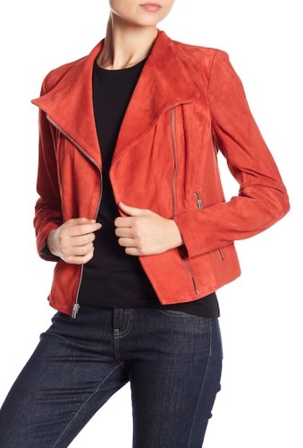 Imbracaminte femei marc new york laney asymmetrical front zip jacket paprika