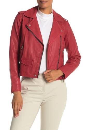 Imbracaminte femei marc new york leather moto jacket red