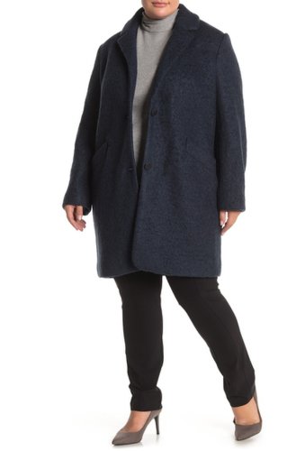 Imbracaminte femei marc new york paige boucle wool blend coat plus size dk teal