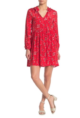 Imbracaminte femei melloday floral babydoll mini dress red floral