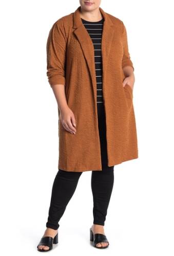 Imbracaminte femei melloday plaid print jacket plus size camel
