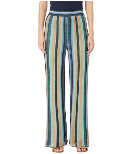 Imbracaminte femei missoni long pants in lurex stripe navy multi