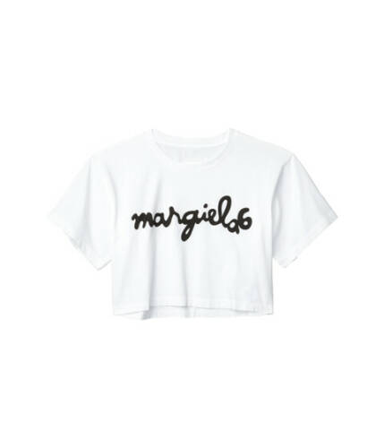 Imbracaminte femei mm6 maison margiela baggy cropped margiela6 t-shirt white