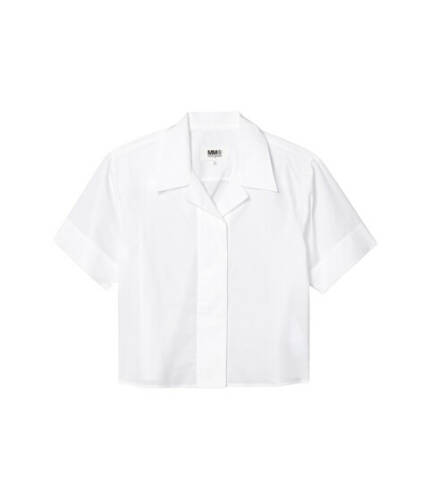 Imbracaminte femei mm6 maison margiela oversized vacation shirt white