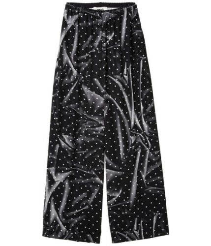 Imbracaminte femei mm6 maison margiela printed dot detail big pants blackwhite dots