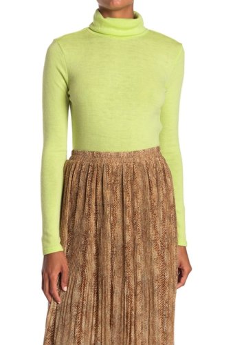 Imbracaminte femei moon river fitted turtleneck top lime green