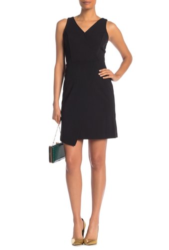 Imbracaminte femei nanette lepore faux wrap mini dress regular plus size very black