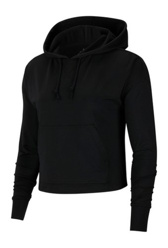 Imbracaminte femei nike yoga luxe cropped drawstring hoodie blackdkskgy