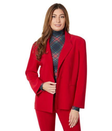 Imbracaminte femei norma kamali single breasted straight fit jacket red