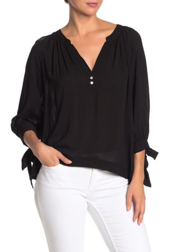 Imbracaminte femei on the road cannes tie sleeve blouse black