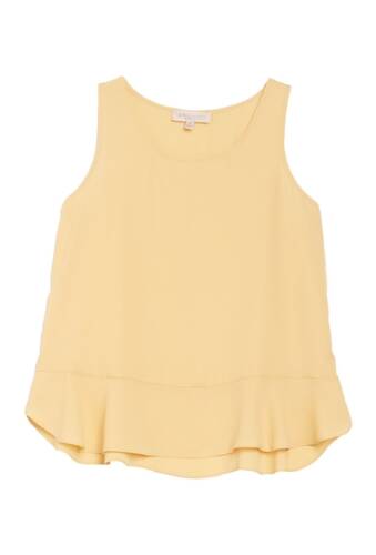 Imbracaminte femei philosophy apparel sleeveless ruffled blouse petite sunny gold