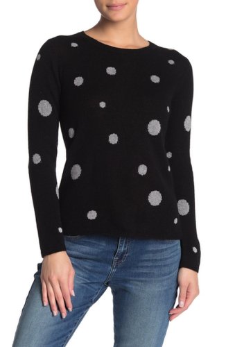 Imbracaminte femei quinn sparkle polka dot cashmere sweater blacksilver