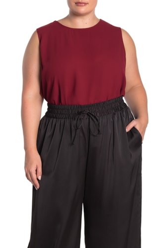 Imbracaminte femei rachel rachel roy raeni draped back tank top plus size black cherry