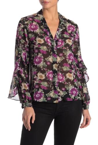 Imbracaminte femei rachel roy collection ainsley floral ruffle blouse black combo