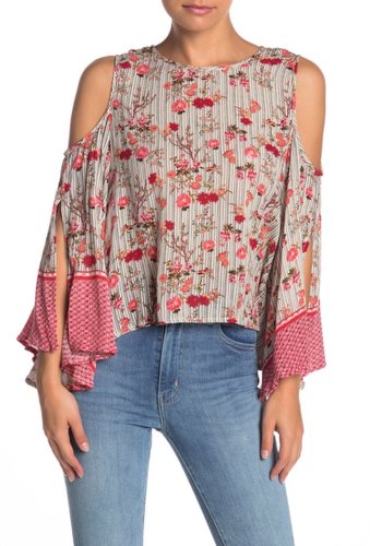 Imbracaminte femei raga primrose floral cold shoulder blouse multi