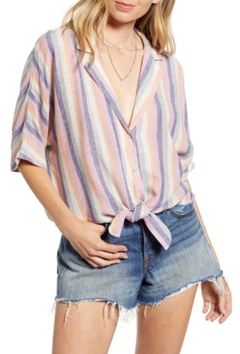 Imbracaminte femei rails marley striped linen blend blouse mandalay stripe