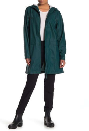 Imbracaminte femei rains hooded waterproof jacket 40 dark teal