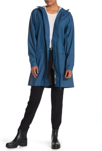 Imbracaminte femei rains hooded waterproof jacket 42 faded blue