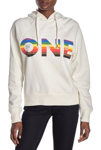 Imbracaminte femei rebecca minkoff pride graphic pullover hoodie ecru multi