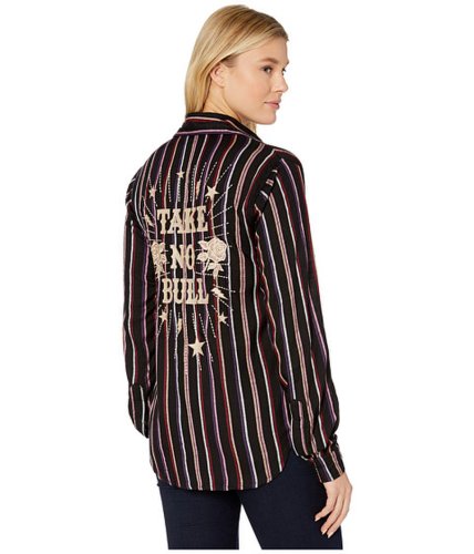 Imbracaminte femei rock and roll cowgirl long sleeve button b4b3117 multi stripe