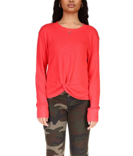 Imbracaminte femei sanctuary knotted knit top sunset red