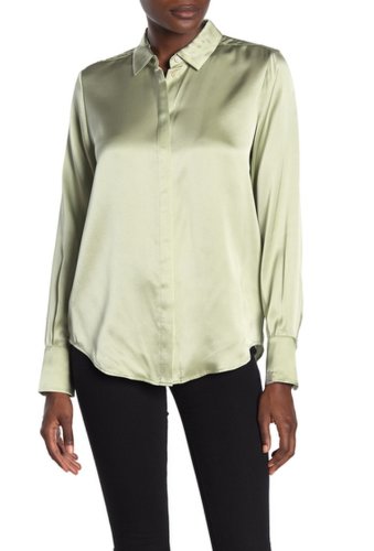 Imbracaminte femei scotch soda silk button down shirt 2833-sea foam