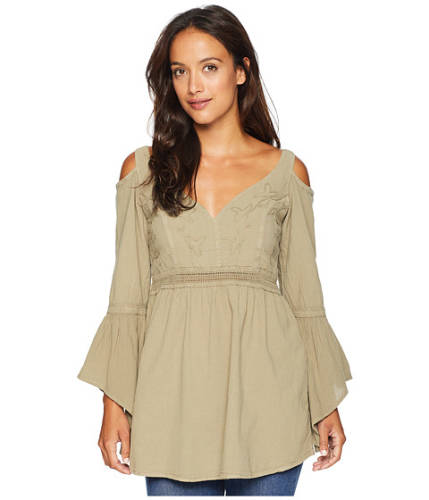 Imbracaminte femei scully cantina anaya cold shoulder top olive