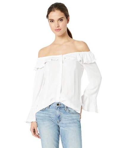 Imbracaminte femei scully ruffle off the shoulder top white