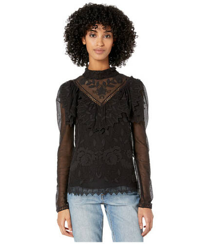 Imbracaminte femei see by chloe floral lace top black