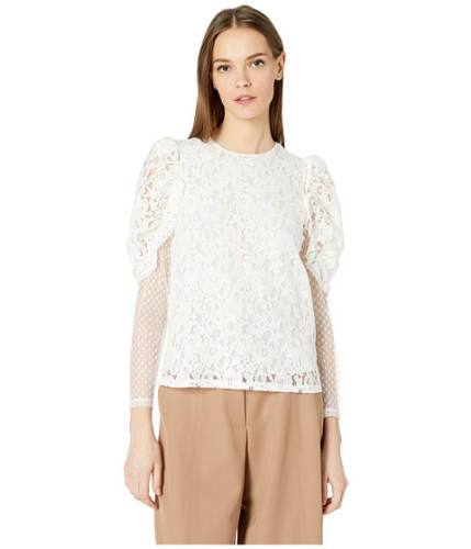 Imbracaminte femei See By Chloe textured georgette blouse with tie white