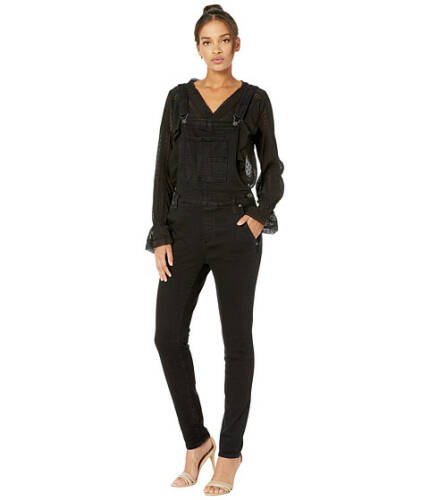 Imbracaminte femei silver jeans co slim leg high stretch overalls in black l27185sbk578 black
