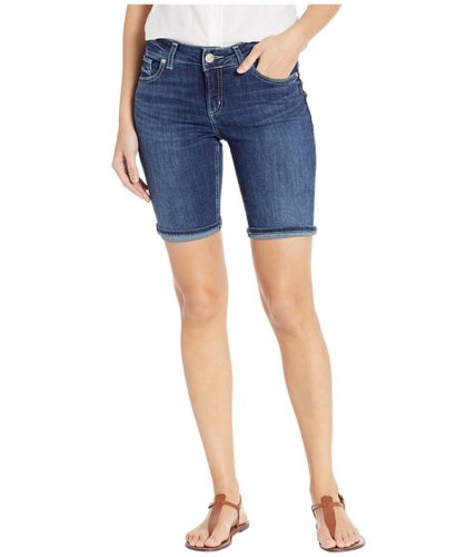 Silver Jeans Co. Imbracaminte femei silver jeans co suki mid-rise curvy fit bermuda shorts in indigo l53940ssx446 indigo