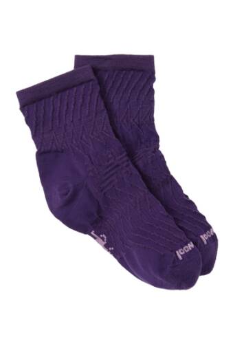 Imbracaminte femei smartwool triangle textured mid crew socks mountain purple